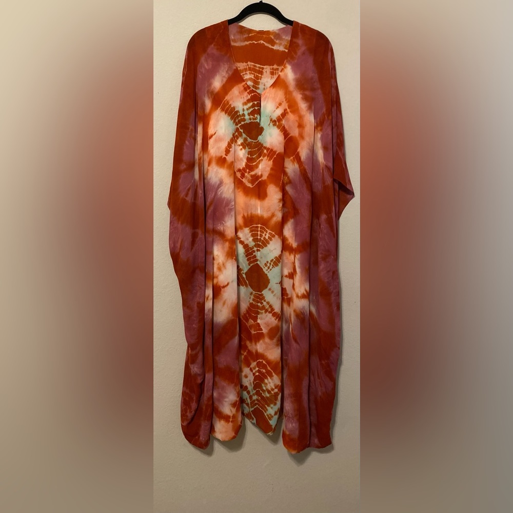 YOUNG FABULOUS & BROKE Sunset Tie Dye Kaftan S/M